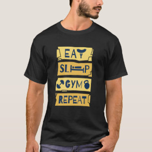 Camiseta GYM REPEAT malhação de elevador de peso