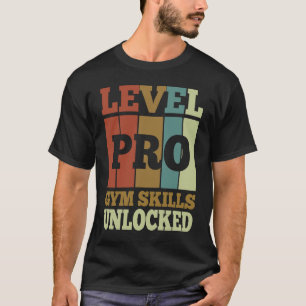 Camiseta Gym Skills Pro Unlocked Vintage Style Exclusivo
