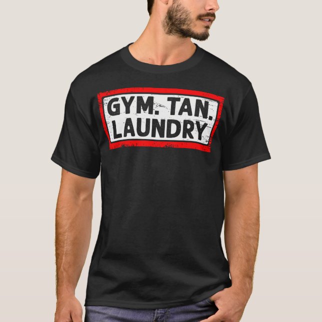 Camiseta Gym Tan Laundry Exercício de Malhação Gym Freak (Frente)