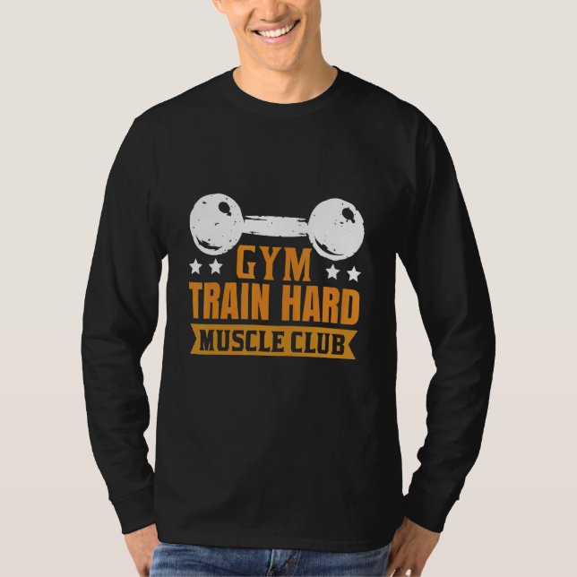 Camiseta Gym Train Duro Muscle Club (Frente)