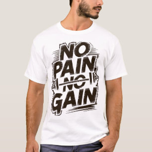 Camiseta Gym Tshirt Branca Sem Dor Sem Ganho