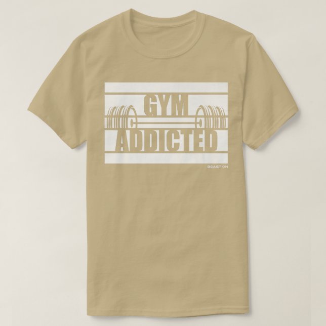 Camiseta Gym Viciou Besta Na Motivação Gym Sayings Fitne (Frente do Design)