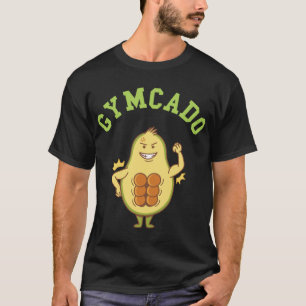 Camiseta Gymcado Gym Avocado Bodybuilder Funny Avocado Frui