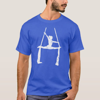 Camiseta Gymnast doing aerial silk moves sports