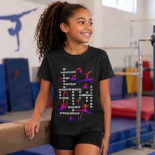 Camiseta Gymnast Experimenta Palavras Cruzadas Gymnast Arco