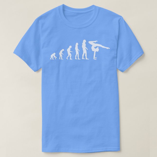 Camiseta Gymnast Gymnastics Evolution Presente Mulheres Men (Frente do Design)