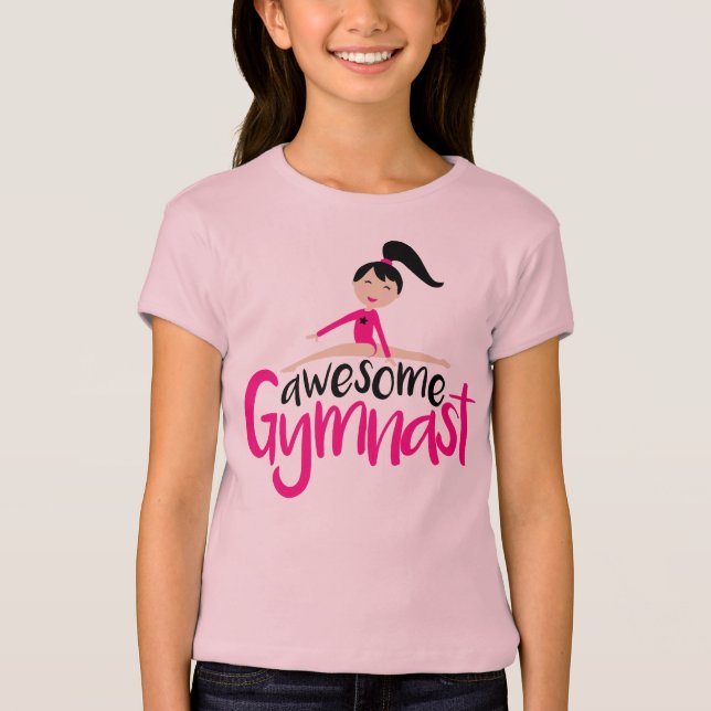 Camiseta Gymnast impressionante da ginástica (Frente)