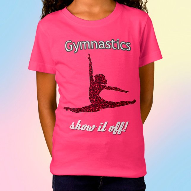 Camiseta Gymnastics encontra show se fora da competição T-S (Criador carregado)
