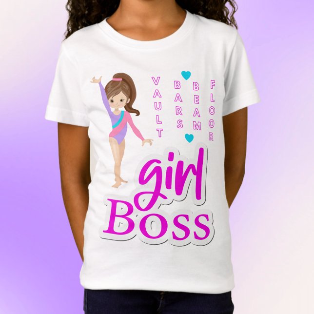 Camiseta Gymnastics Girl Boss T-Shirt (Criador carregado)