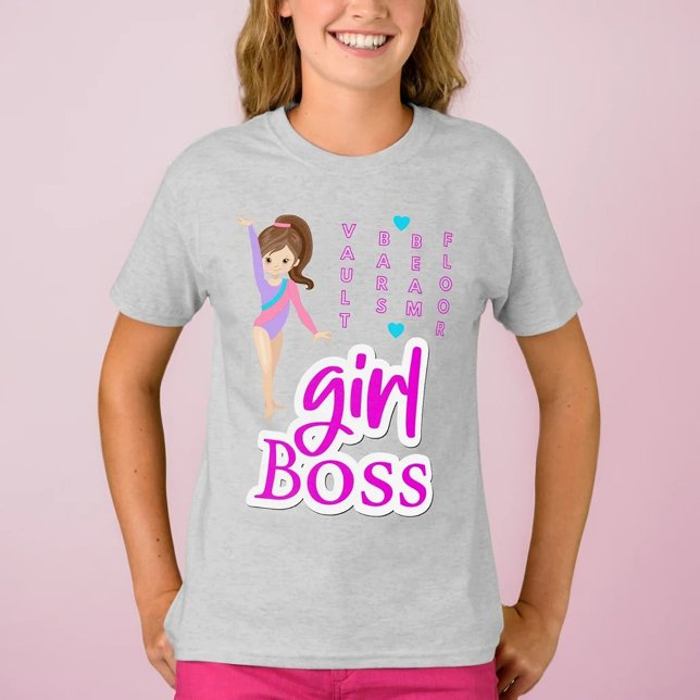 Camiseta Gymnastics Girl Boss T-Shirt (Criador carregado)
