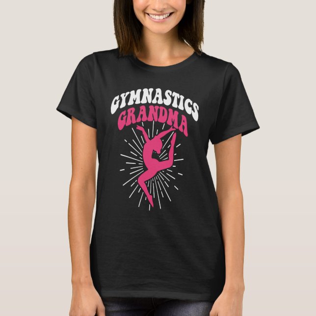 Camiseta Gymnastics Grandma Women Gymnast Dance Retro Vinta (Frente)