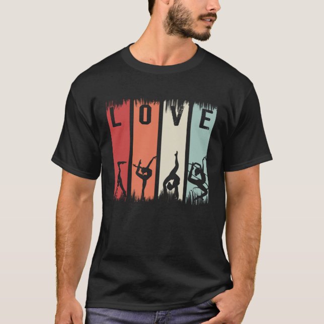 Camiseta Gymnastics Gymnast Aerobics Acrobat Love (Frente)