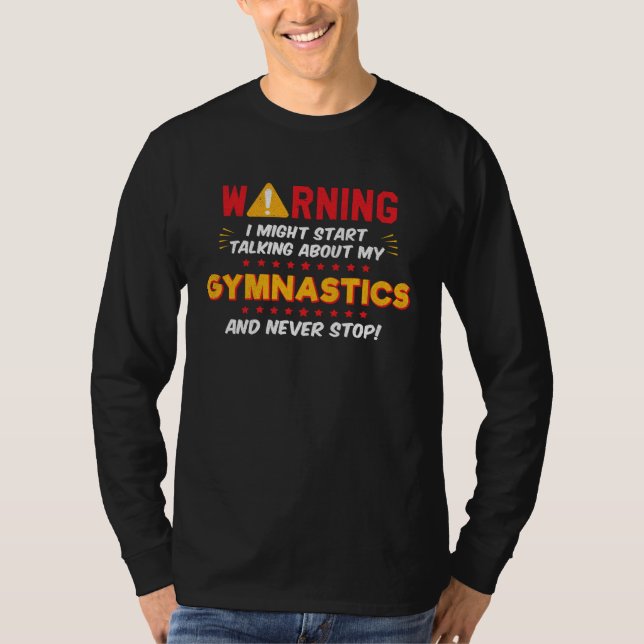 Camiseta Gymnastics Gymnast Joke Graphic (Frente)