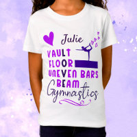 Gymnastics Love Vault Floor Uneven Bars Beam 