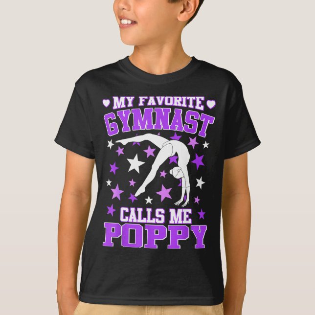 Camiseta Gymnastics My Favorite Gymnast Calls Me Ppy  (Frente)