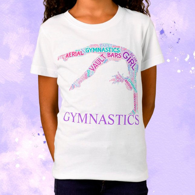 Camiseta Gymnastics Word Art Handspring T-Shirt (Criador carregado)