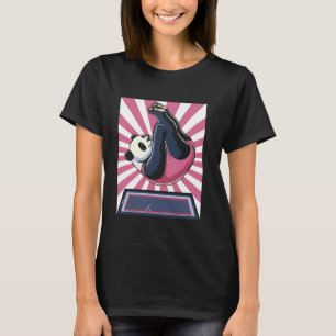 Camiseta Gymnética da Trampoline Panda Trampolining Gymnast