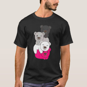 Camiseta Gynephilia Flag Pile Pride Lgbtq Bear Cute Gynephi