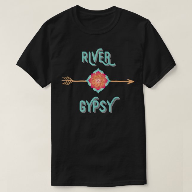 Camiseta Gypsy do Rio das Mulheres, Boho Arrow, Diversão de (Frente do Design)