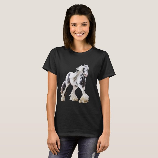 Camiseta Gypsy Mare Stallion Draft Horse (Frente Completa)