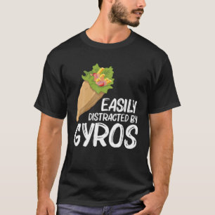Camiseta Gyros Engraçados Para Homens Giro Carne Pita Doner