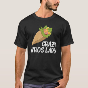 Camiseta Gyros Engraçados Para Mulheres Mãe Gyro Meat Pita 