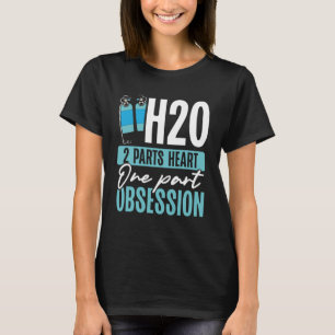 Camiseta H2o 2 Partes Coração Uma Parte Obsessão Nadar