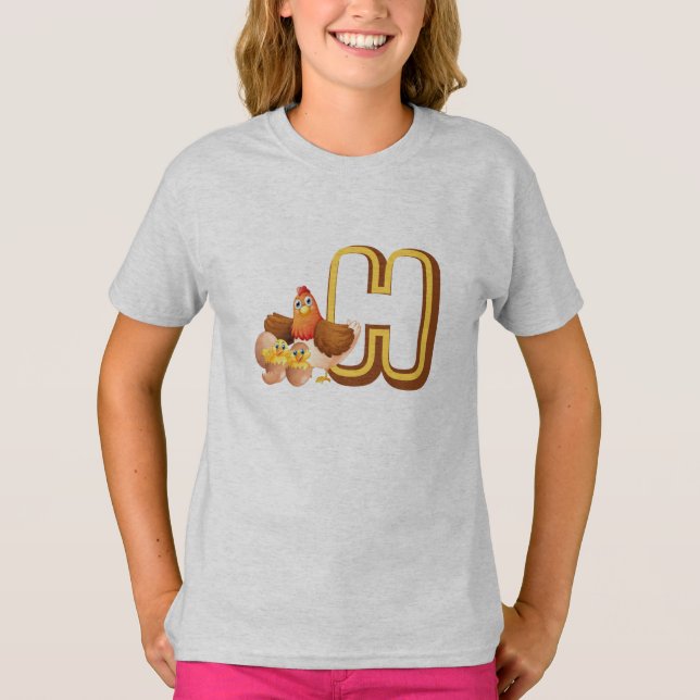 Camiseta H de Galinha (Frente)