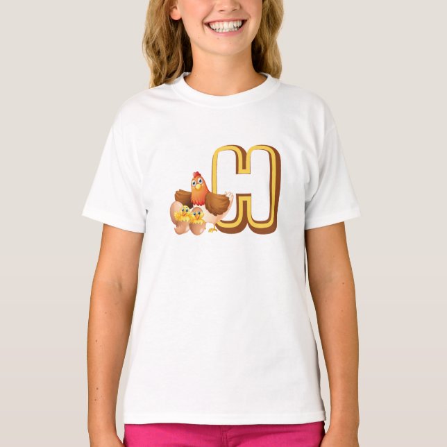 Camiseta H de Galinha (Frente)