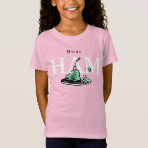 Camiseta "H é para HAM"   Design de Alfabeto