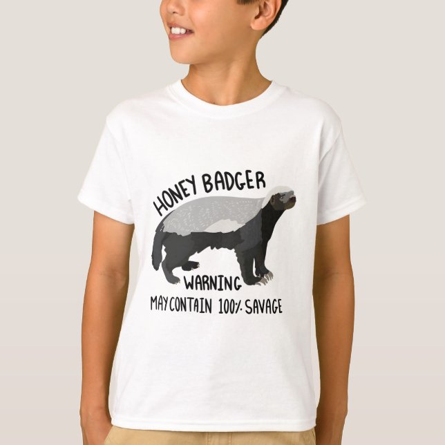 Camiseta H é para Honey Badger (Frente)