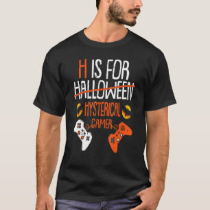 Camiseta H é para os ícones de jogador histéricos do Hallow