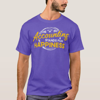 Camiseta H em Stands Contabilísticos para Contabilista Feli
