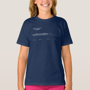 Camiseta H. L. Hunley - Ship Blueprint Plan ABD