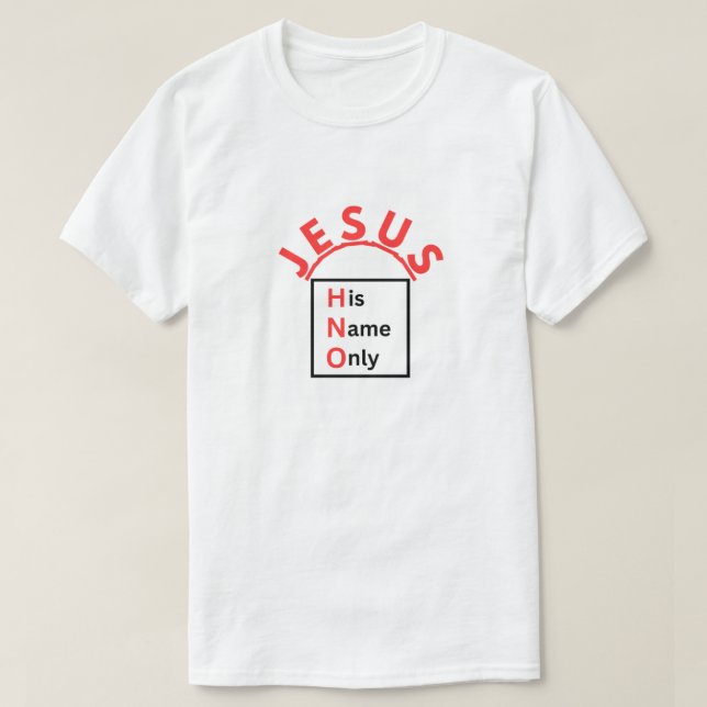 Camiseta H.N.O - Seu Nome Apenas (Frente do Design)