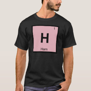 Camiseta H - Tabela Periódica de Química Símbolo do Presunt