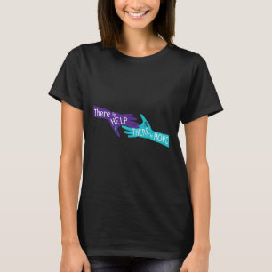 Camiseta Há Ajuda E Esperança Que O Suicídio Considere Ment