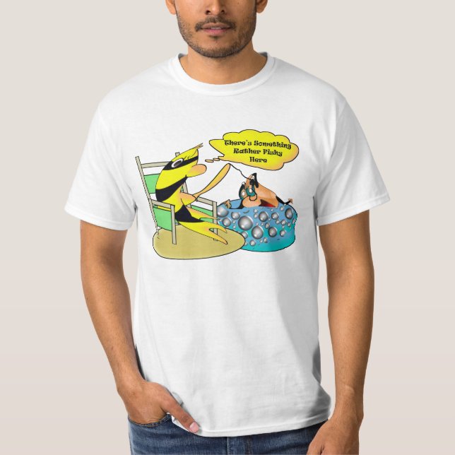 Camiseta Há algo preferencialmente duvidoso aqui (Frente)