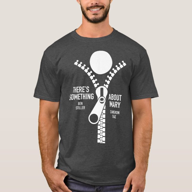 Camiseta Há Algo Sobre Mary Poster Alternativo (Frente)