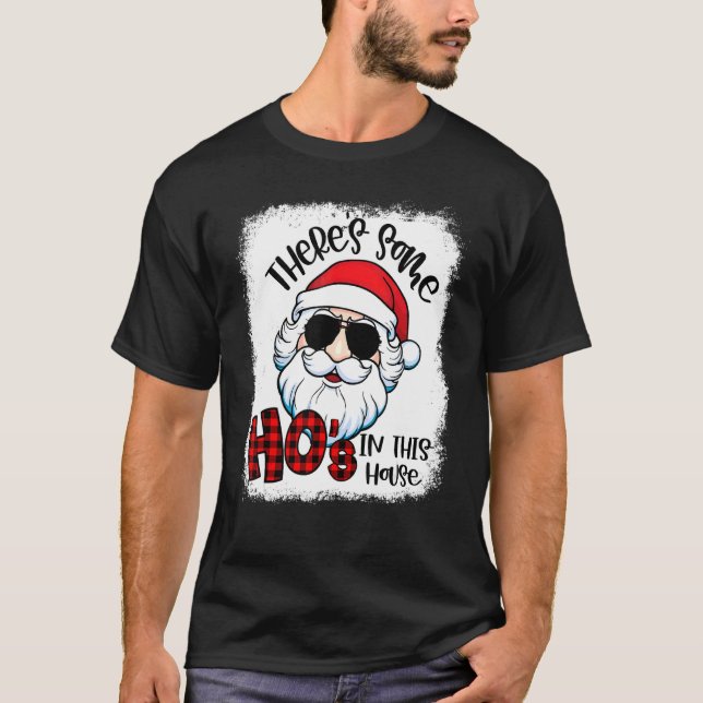 Camiseta Há algumas pessoas nesta casa Feliz Natal Sa (Frente)