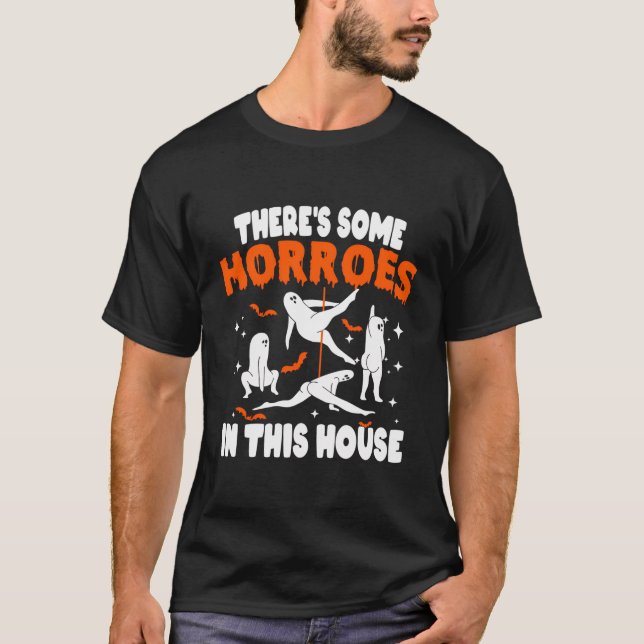 Camiseta Há Alguns Horrores Nesta Casa Engraçados Fantasmas (Frente)