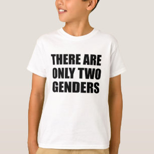 Camiseta Há apenas dois gêneros