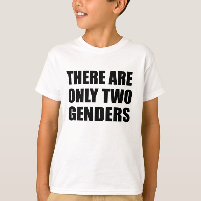 Camiseta Há apenas dois gêneros (Frente)
