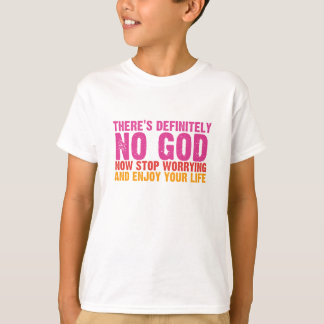 Camiseta Há definida nenhum deus (vertical)
