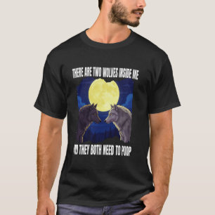 Camiseta Há Dois Lobos Dentro e Ambos