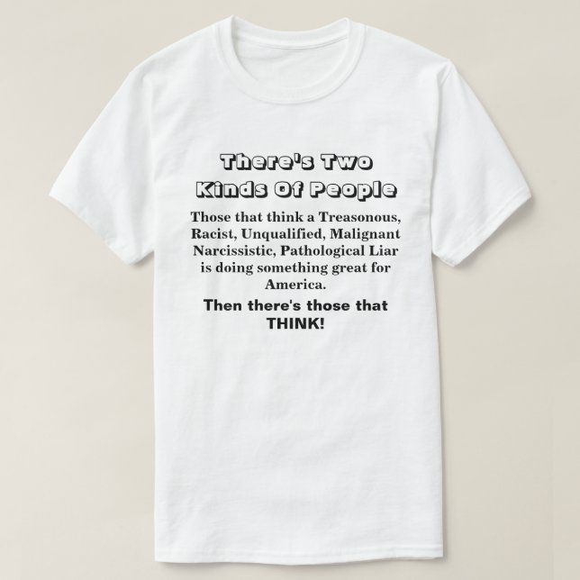 Camiseta Há dois tipos de Pessoas... (Frente do Design)