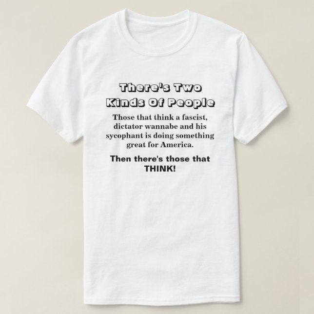 Camiseta Há dois tipos de Pessoas... (Frente do Design)