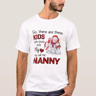 Camiseta Há estas crianças que me chamam de babá Snowman
