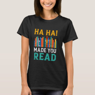 Camiseta Ha Ha! Fez Você Ler Professor de Inglês Engraçado