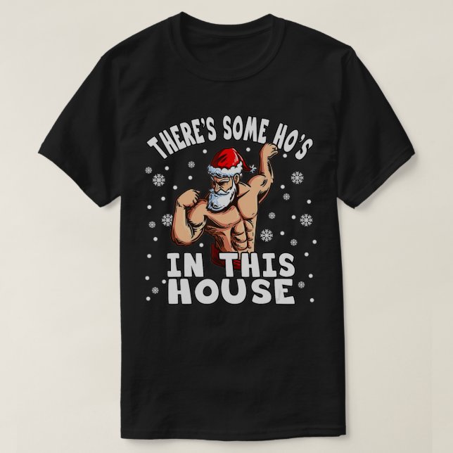 Camiseta Há Ho Ho Hos nesta Casa Eu Cito Papais noeis C (Frente do Design)
